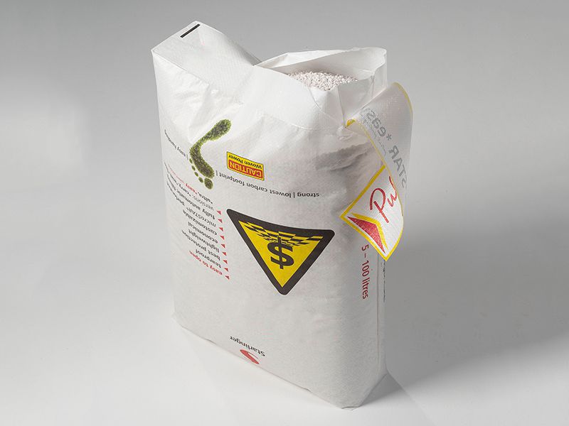 Клапанные мешки с порошком для шпаклевки